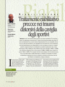 Trattamento riabilitativo precoce nei traumi distorsivi