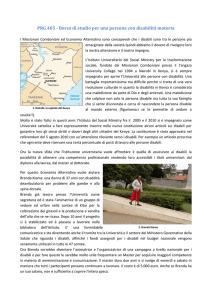 PRG 405 - Borsa di studio per una persona con disabilità motoria