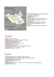 Scheda Sud Sudan - Diocesi di Torino