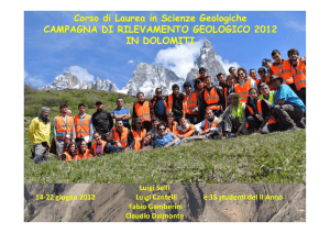 Campo di Rilevamento Geologico I - A.A. 2011-2012