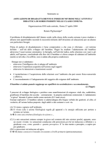 Situazioni di disadattamento e indizi di nevrosi, 21/11/2006