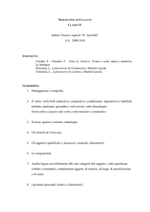Programma di Italiano IC