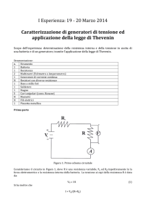 I Esperienza di Laboratorio