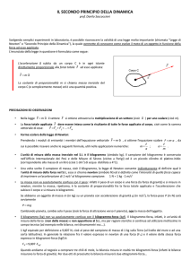 il secondo principio della dinamica