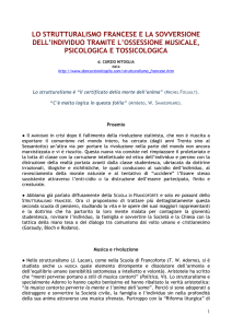 LO STRUTTURALISMO FRANCESE E LA SOVVERSIONE DELL