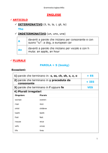INGLESE - Sostegno Don Bosco