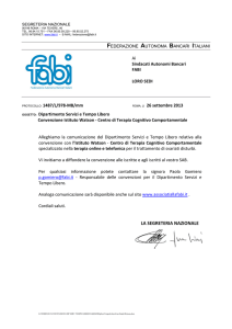 Convenzione Istituto Watson