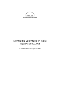 Rapporto Eures - EURES - Ricerche Economiche e Sociali