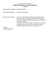 PROGETTO NATALE (sc. Primaria Bonetto)