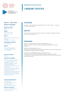 l`indagine statistica - Università di Padova