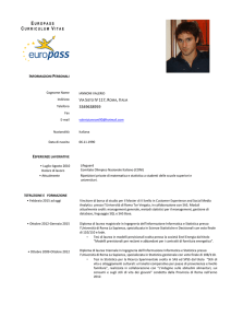 Curriculum vitae Gianluca Morganti