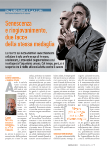 Senescenza e ringiovanimento, due facce della stessa medaglia