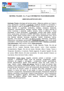 modulo programma svolto