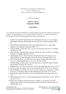 Testi di base - Seminario Libertà e storia