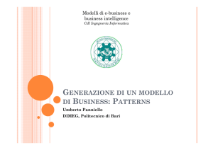 generazione di un modello di business: patterns