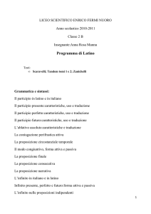 Programma di Latino