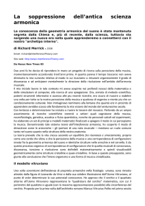 La soppressione dell`antica scienza armonica