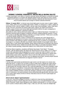 BESTA_140307_CS_medicina_genere - Istituto Neurologico Carlo