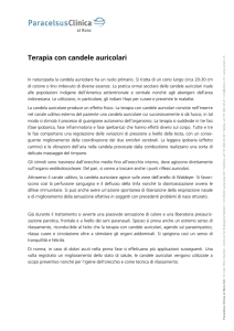 Terapia con candele auricolari