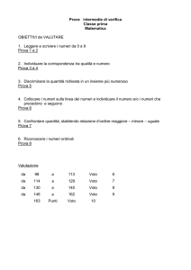 val.matematica classe prima - Baracca