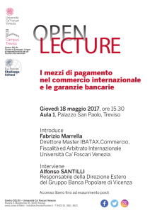 I mezzi di pagamento nel commercio internazionale e