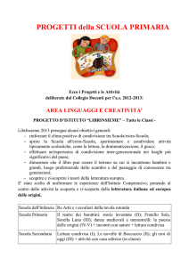 PROGETTI della SCUOLA PRIMARIA