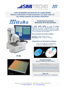 FAST SCANNING AUTOFOCUS 3D LASER PROBE Sistema