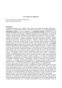 le condotte pedofile
