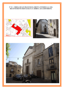 N° 23 – CHIESA DI SAN FRANCESCO, ERETTA INTORNO AL 1345