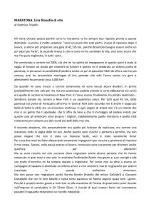 MARATONA: Una filosofia di vita