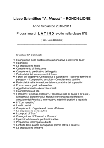 Latino - Liceo Scientifico A. Meucci