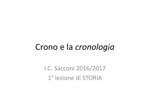 Crono e la cronologia