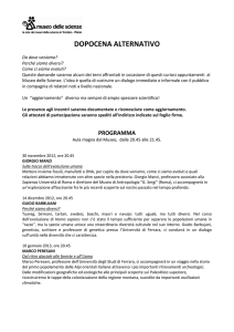 Programma Dopocena alternativo - MUSE
