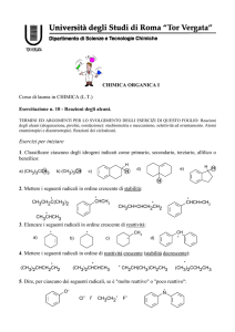 Esercizi per iniziare - Macroarea di Scienze