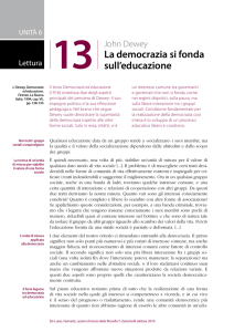 John Dewey, La democrazia si fonda sull`educazione