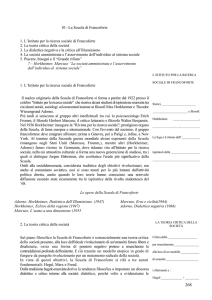 10 - La Scuola di Francoforte 1. L`Istituto per la ricerca sociale di