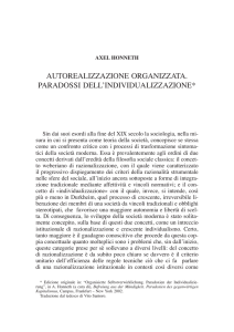 autorealizzazione organizzata. paradossi dell