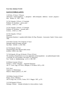 ELENCO PUBBLICAZIONI Dott