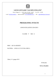 programma svolto - Liceo classico "Jacopo Stellini"