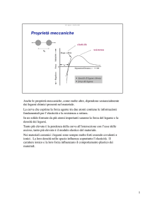 1 Anche le proprietà meccaniche, come molte altre, dipendono