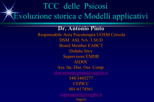 Trattamento cognitivo comportamentale della psicosi: evoluzione