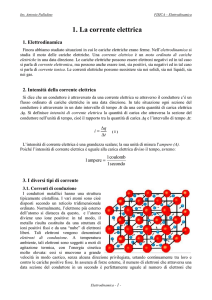 Elettrodinamica (Corrente elettrica - Circuiti - Digilander