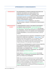 apprendimento e condizionamento