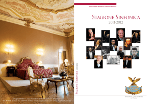 STAGIONE SINFONICA 2011/2012 Compositore