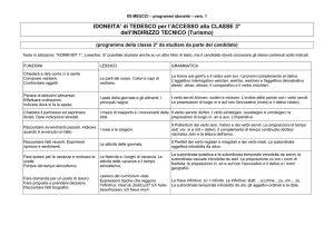 IDONEITA` di TEDESCO per l`ACCESSO alla CLASSE 3° dell