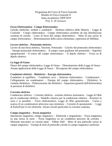 Programma del Corso di Fisica Generale Modulo di