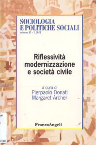 Riflessività modernizzazione e società civile