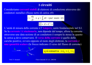 I circuiti - Sezione di Fisica