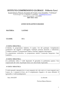 ISTITUTO COMPRENSIVO GLOBALE Filiberto Farci