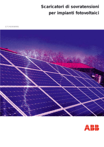 Scaricatori di sovratensioni per impianti fotovoltaici